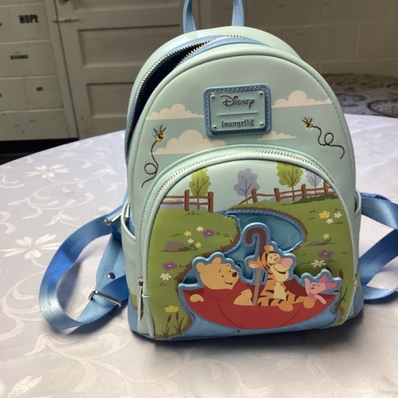 LOUNGEFLY DISNEY  BACKPACK   WINNIE THE POO N FRIENDS NEW main image 5
